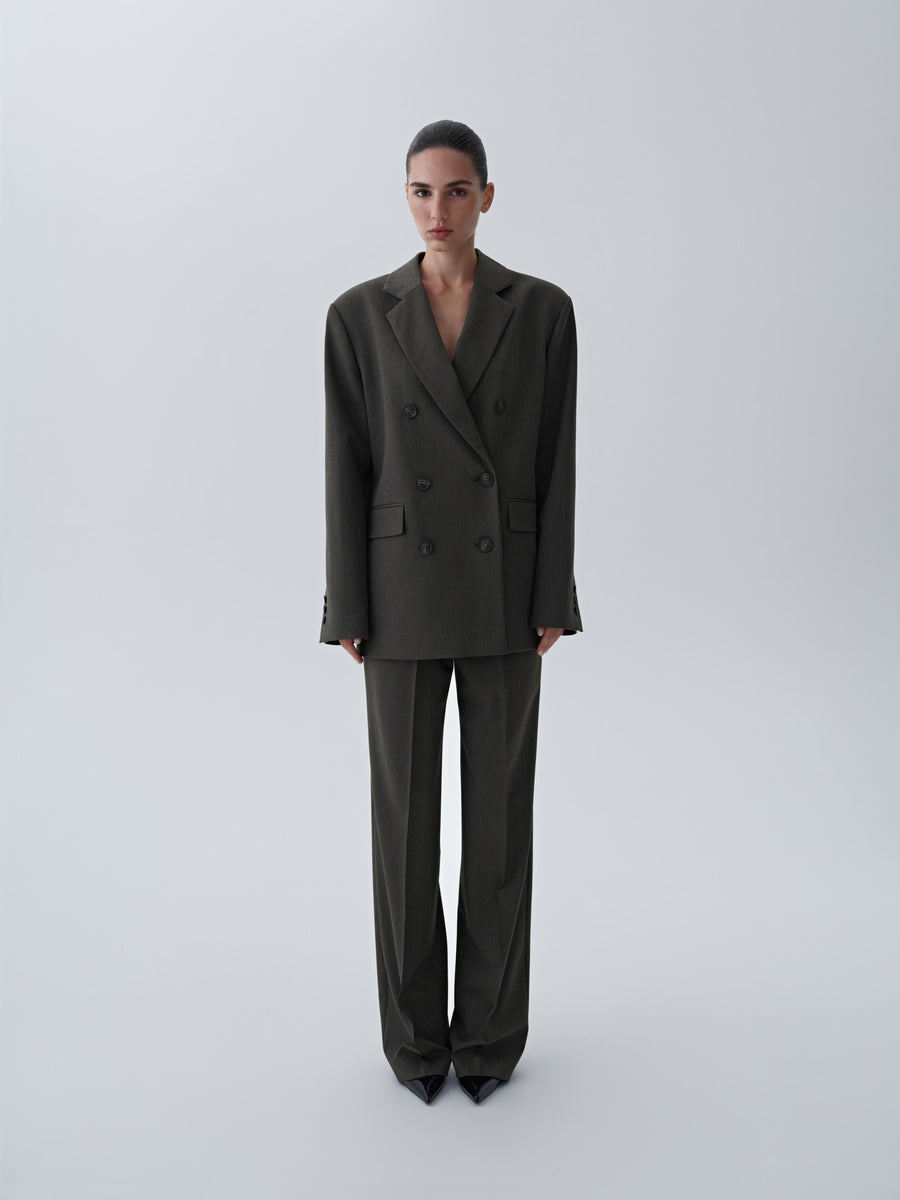 Oversized double-breasted jacket